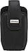 BlackBerry Curve 8300, 8310, 8320, and 8330 Leather Swivel Holster-Pitch Black