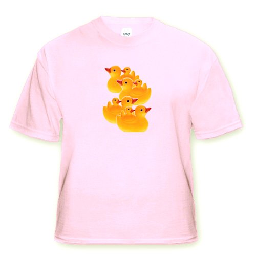 Rubber Ducks - Toddler Light-Pink-T-Shirt (4T)