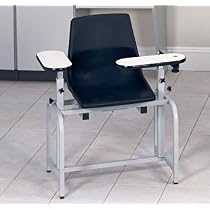 CLINTON VALUE SERIES BLOOD DRAWING CHAIRS Plastic seat chair with swing arm Item# 6060-V