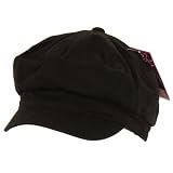 Black Elastic Unisex Newsboy Gatsby Hat