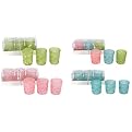 Flocked Votives Set of 6