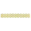 Clevereve's 18KT Gold Yellow Textured Link Bracelet