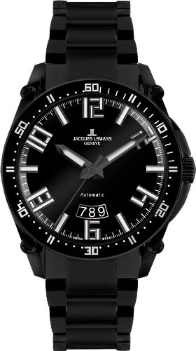 Mens Geneve Automatic Black Black Ceramic
