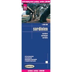 Sardinien 1 : 200 000: Kartenbild 2seitig, klassifiziertes Stra�ennetz, Ortsindex, GPS-tauglich, wasserfest impr�gniert