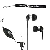 eBigValue: BLACK with MIC High Quality HD Noise Filter Lightweight Earbud Earphone Headphones (3.5mm Jack) + Includes an e...