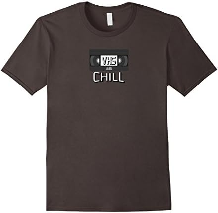 VHS and Chill T-Shirt - Male Medium - Asphalt