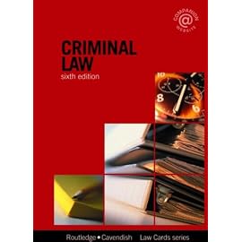 Criminal Lawcards (Law Cards)