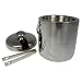 Andrew James Double Walled Insulated Stainless Steel 2 Litre Ice Bucket With Set of Tongs