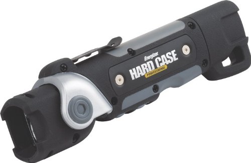 Cheap Energizer Hard Case Professional Swivel Head Flashlight, Black/Gray