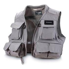 Simms Freestone Fly Fishing Vest - Gunmetal Color - Size Small