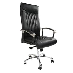 BDS01 schwarz Leder B�rodrehstuhl