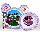 Mickey Mouse Clubhouse Minnie Feeding Set, 4 Piece