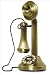 Crosley Candlestick Phone (CR64) Color: Brushed Brass