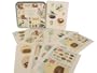 Cavallini Birds & Nests Botanical stickers, 100+ in Tin Cavallini Papers 24-26 sheets