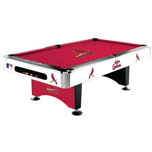 St. Louis Cardinals Team Logo 8 Foot Pool Table