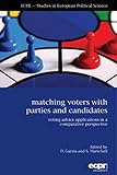 Matching voters with parties and candidates : voting advice applications in a comparative perspective
