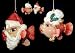 Mr. & Mrs. Santa Claus Christmas Ornaments