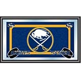 New Trademark NHL Buffalo Sabres Framed Team Logo Mirror With Print Black Wrapped Wood Frames New Trademark NHL Buffalo Sabres Framed Team Logo Mirror With Print Black Wrapped Wood Frames