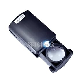 30 x 21mm Jeweler Loupe Eye Magnifier Magnifying LED