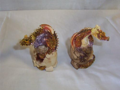 Yellow Glitter Hatchling Dragon