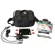 Gilsson Universal Garmin Magellan TomTom Accessory Bundle Power Charger Adapter Mounting Bracket Travel Carrying Case