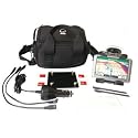 Gilsson Universal Garmin Magellan TomTom Accessory Bundle Power Charger Adapter Mounting Bracket Travel Carrying Case