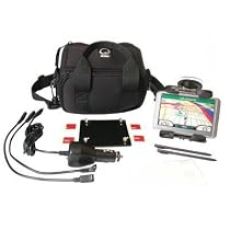 Gilsson Universal Garmin Magellan TomTom Accessory Bundle Power Charger Adapter Mounting Bracket Travel Carrying Case