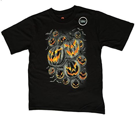 Youth Black Halloween "Glow-in-the Dark" T-Shirt (XL(14-16))