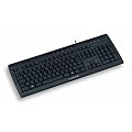 Cherry eVolution STREAM XT Corded MultiMedia Keyboard G85-23100 - Tastatur - PS/2, USB - 105 Tasten - ergonomisch - Schwarz - Deutsch