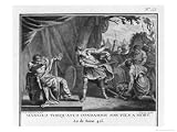 Manlius Torquatus Condemns His Own Son to Death for Engaging in Unlawful Single Combat Art Styles Giclee Poster Print by Augustyn Mirys, 24x18