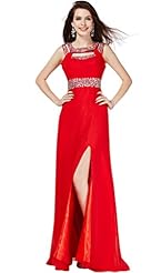Sexy Beaded Chiffon 2015 Evening Dress/Prom Dress/Party Dress 