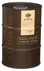 L'Olivier Extra Virgin Olive Oil In Drum, 750 ml (25 fl. oz.) Drums (Pack of 2)