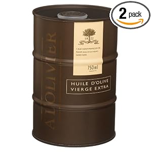 L'Olivier Extra Virgin Olive Oil In Drum, 750 ml (25 fl. oz.) Drums (Pack of 2) by 