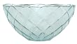 Clear Spanish Recycled Glass Large Pineapple Bowl 11 1/2"D x 5 3/4"H