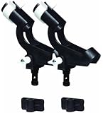Wise Twin Pack Rod Holder with 2 Side Mounts, Black