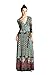 On Trend Paris Dress Bohemian 3/4 Sleeve Long Maxi Dress Medium Multicolor