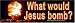 What Would Jesus Bomb? Bumper Magnet.