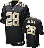 Mark Ingram Jersey: Home Black Game Replica #28 Nike New Orleans Saints Jersey