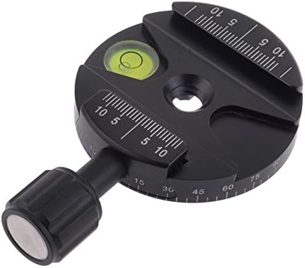 Chunnuan Shop Quick Release Plate Clamp Adapter Plate Circular with Gradienter for Arca Swiss Style Plate