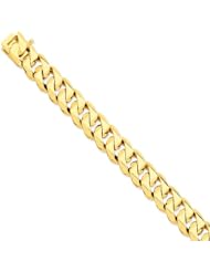 14k Hand Polished Traditional Link 14mm