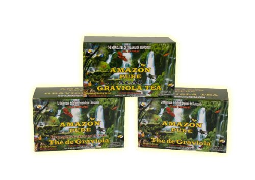 Natural Graviola Herbal Tea Bags - 60 Count Sampler Pack On Sale