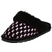 Chooka Women's Pink Ribbon Slipper,Black,9 M US