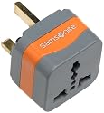 Samsonite Grounded Adaptor Plug - United Kingdom, Ireland, Hong Kong, Singapore