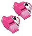 Fox 40 Sonik Blast Cushion Mouth Group Sports and Safety Loud Whistle with Lanyard, Pink (2 Pack)