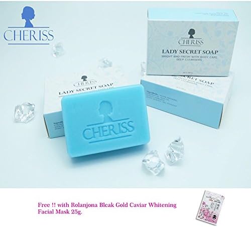 CHERISS Lady Secret Soap Brightening Whitening Soft Skin Natural Extract 80g. Clear Dark Spot Freckle [Get Free Tomato Facial Mask]