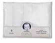 Gerber 5 Pack Prefold Birdseye Organic Diaper, White