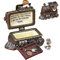 Boyds Treasure Boxes Casey's Steam Engine w/Toot McNibble #392169 2E