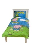 Character World Peppa Pig George Puddles Single Rotary Duvet Set