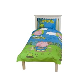 Character World Peppa Pig George Puddles Single Rotary Duvet Set