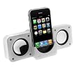 New White Portable Foldable Speakers for Mp3 Players - Black Travel Size Folding Foldable Multimedia Stereo Speaker for Apple iPhone 3G 3GS,itouch, iPod,iPod Touch, iPod (video), iPod nano, iPod Photo, iPod Mini, and iPod Shuffle, Microsoft Zune